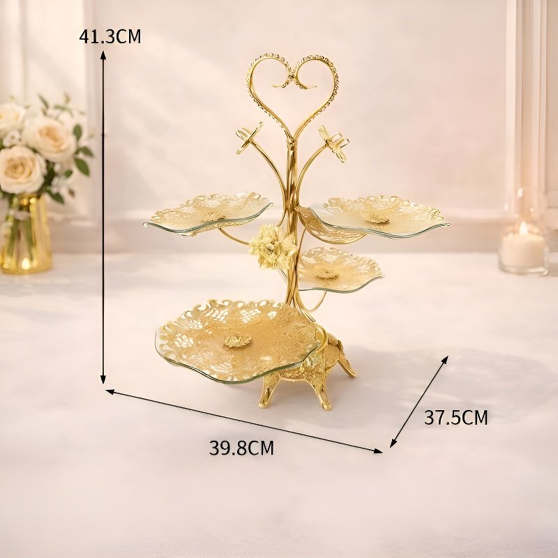 European and American Style Elite Round Fruit Bowl with Four Compartments