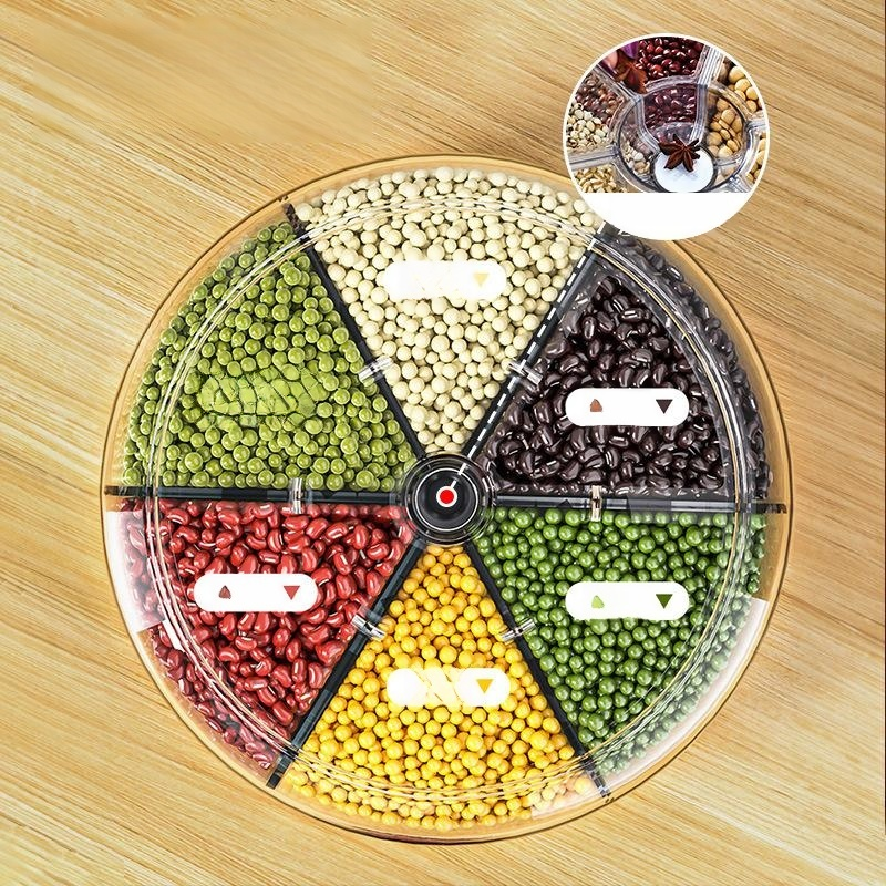 Rotatable Multi-Grain Rice Barrel, Pest-Proof and Sealed Rice Storage Container