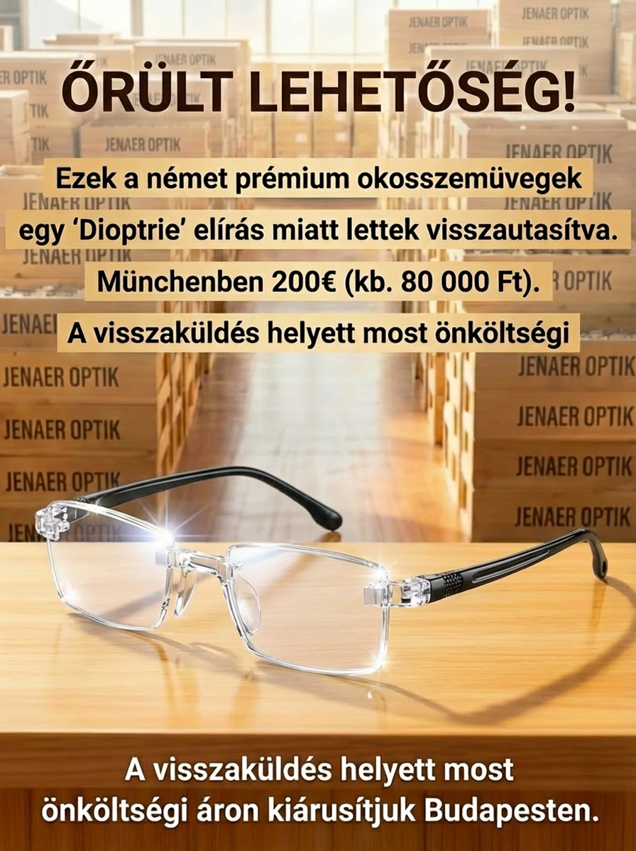 Kékszűrős, színt változtató olvasószemüveg