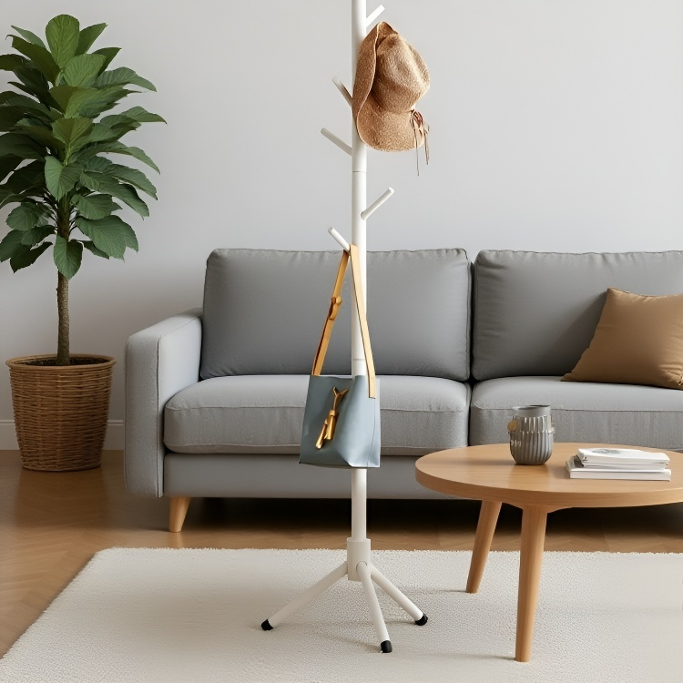 프리미엄 원목 자작나무 모자걸이 가정용