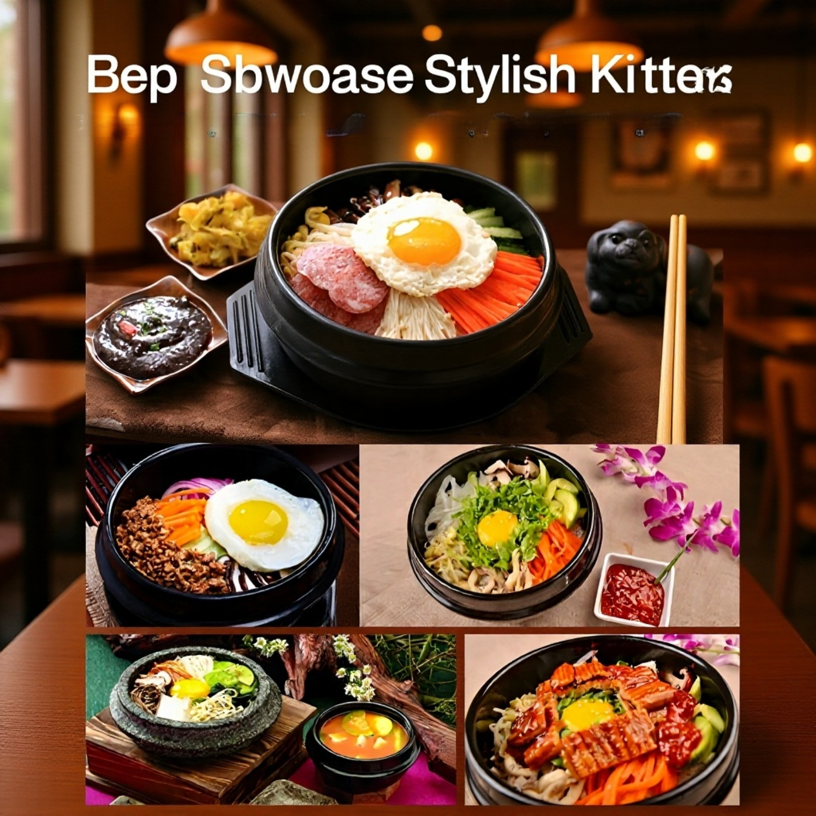 Stone Pot filled with sizzling Bibimbap