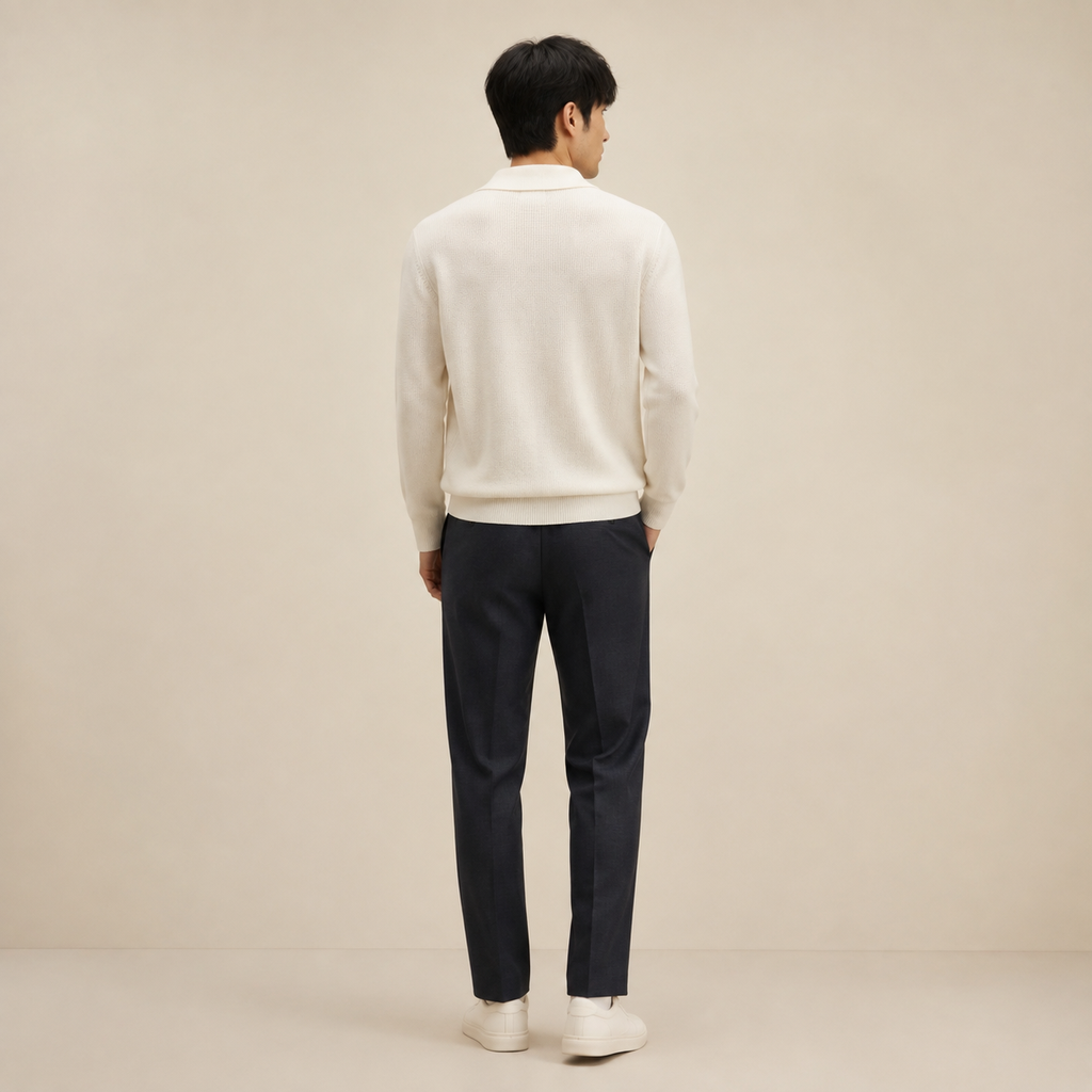 남성 고급감 가을겨울 카라 니트 스웨터