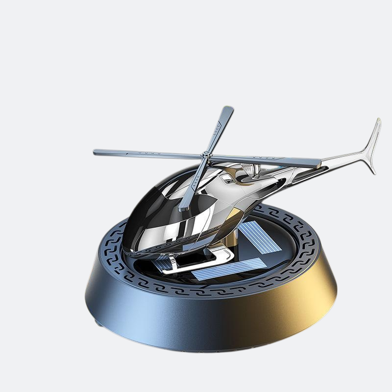 معطر جو للسيارة يعمل بالطاقة الشمسية على شكل طائرة هليكوبتر معطر جو للسيارة