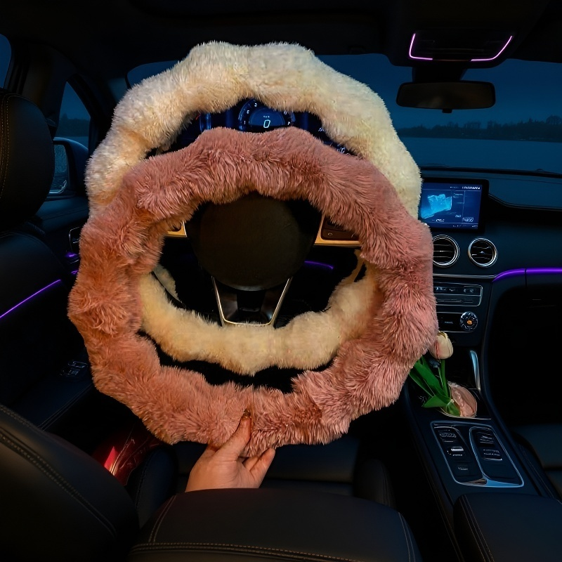 Bubble velvet steering wheel cover