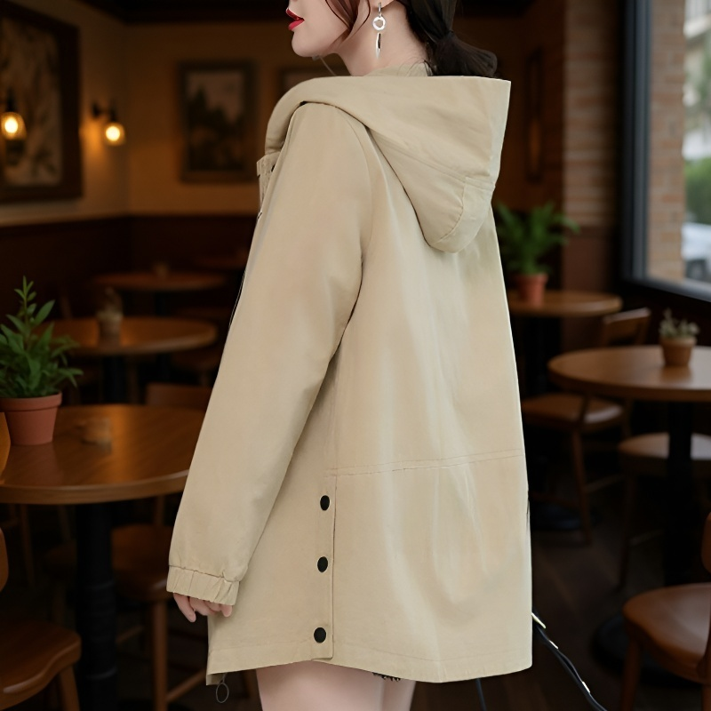 여성 빅사이즈 얇은 트렌치코트 여봄가을코트 트렌치 여빅사이즈 얇은 봄가을코트