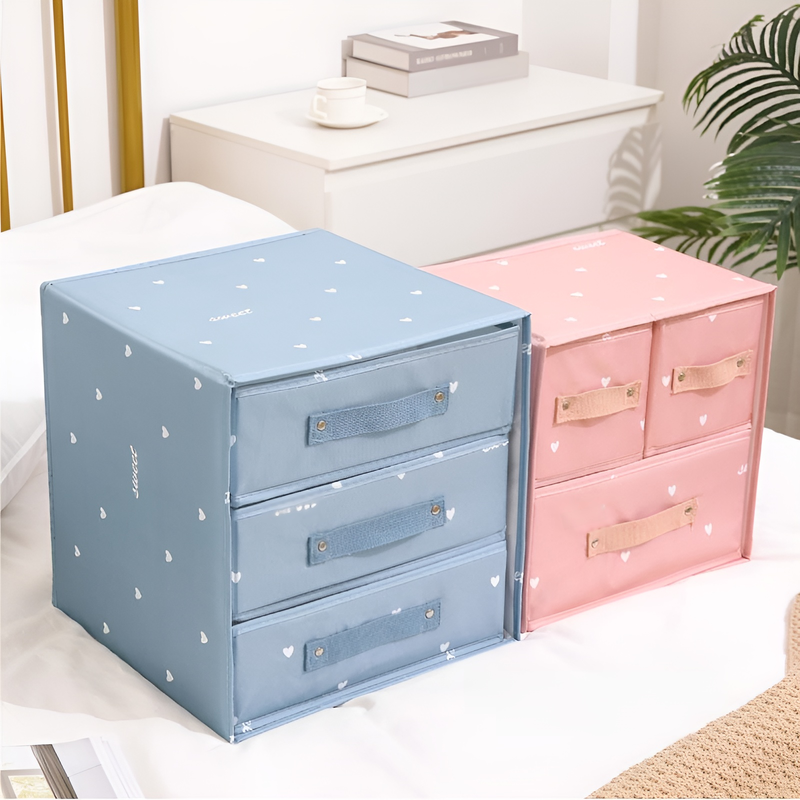 Organizador de tela para guardar ropa en el armario