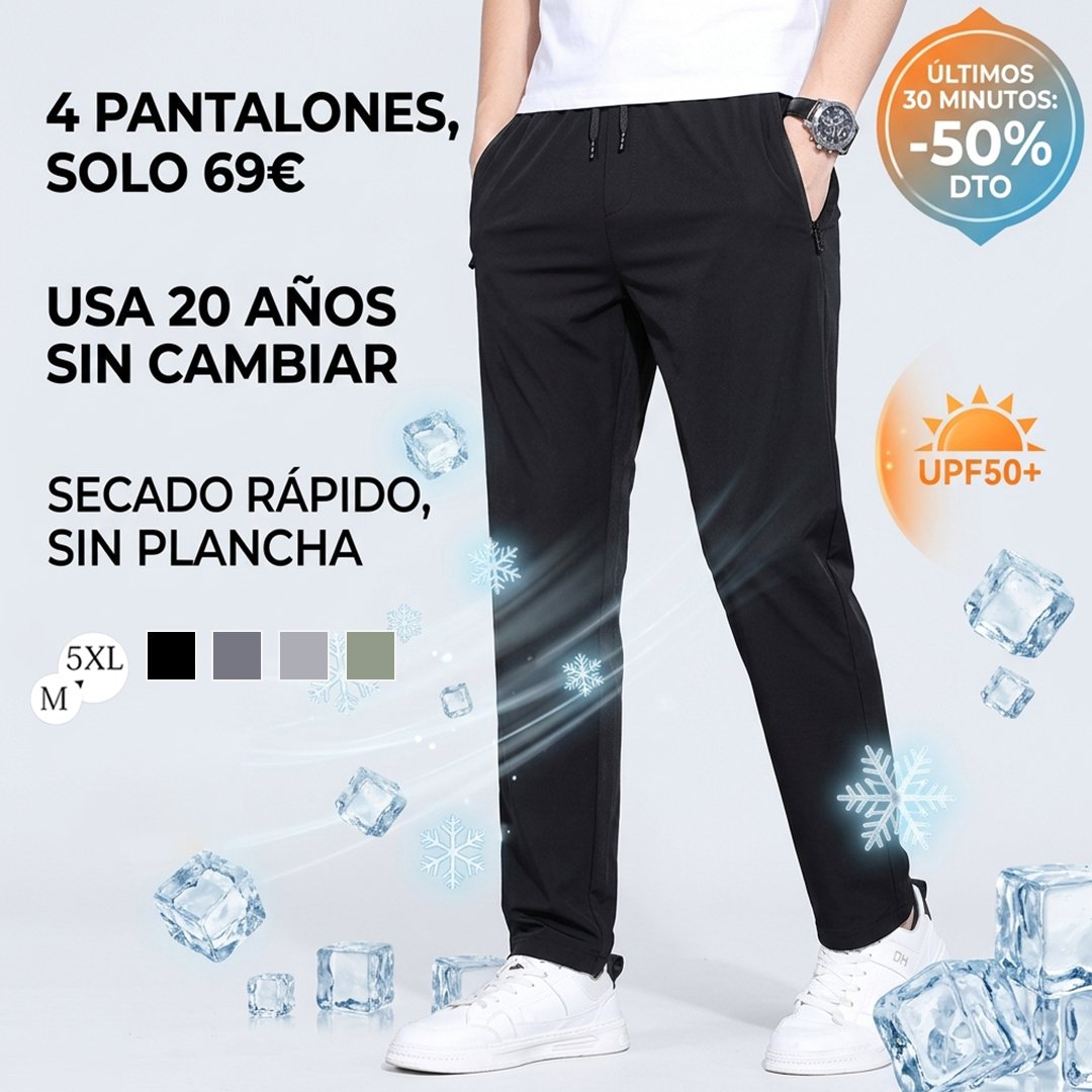 【Limitado 100 piezas】Pantalones de hielo transpirables ultrafinos para verano