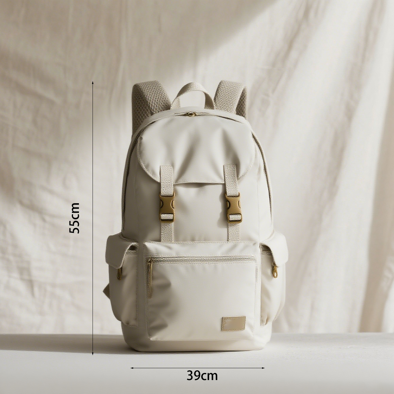 Detalle de cremalleras impermeables en mochila