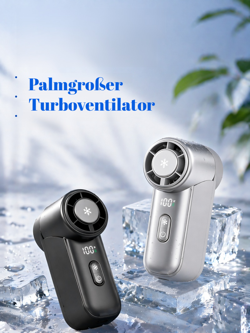 Handlicher, aufladbarer Hochgeschwindigkeits-Ventilator im Outdoor-Einsatz
