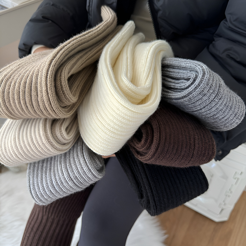 Thickened leg warmers/socks (with foot stirrups)