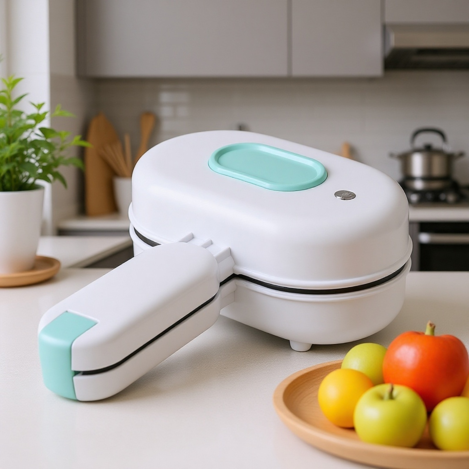 Breakfast sandwich made with mini toaster