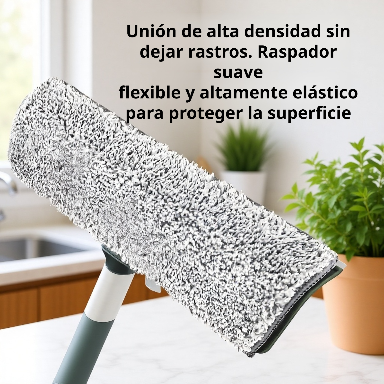 Limpiador de vidrios doméstico, varilla de empalme extendida, limpiador de ventanas, raspador de vid