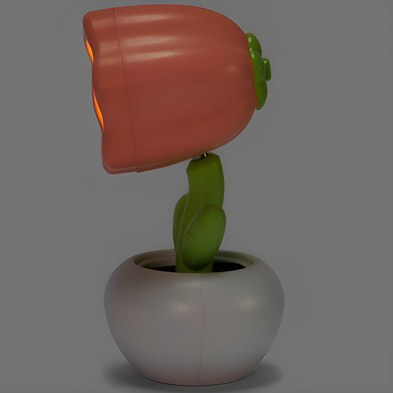 鬱金香鈕扣電池小夜燈