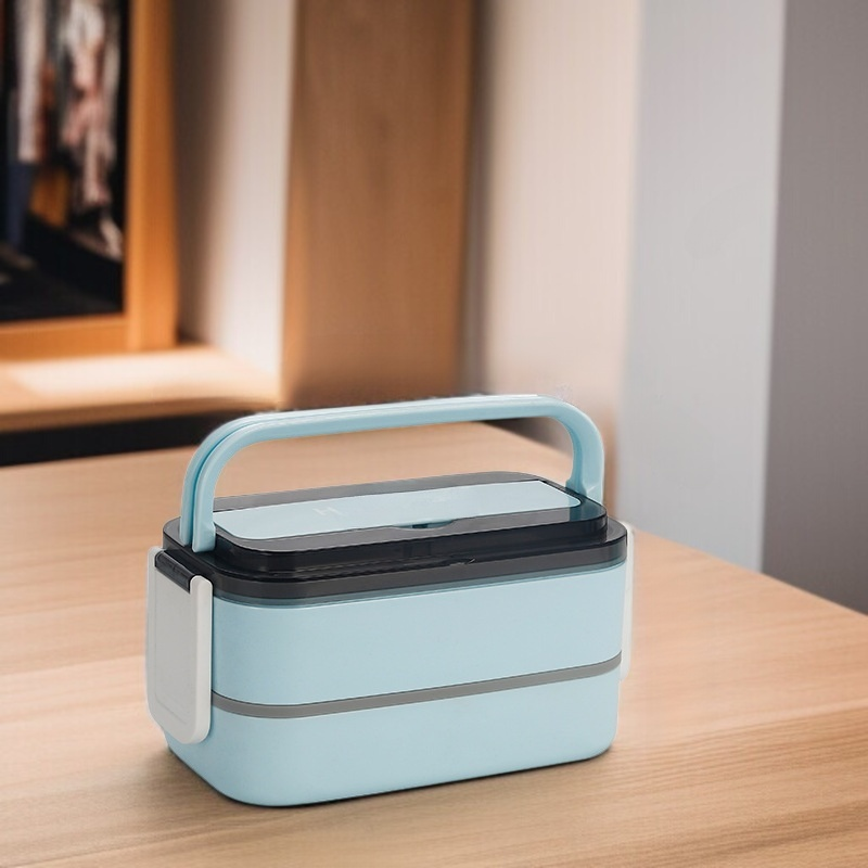 雙層帶勺子保溫飯盒主圖