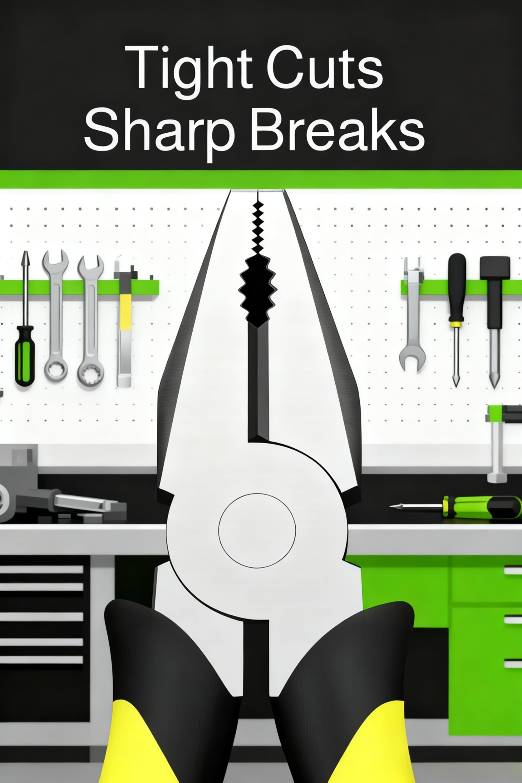 Durable steel construction of wire cutter and pliers