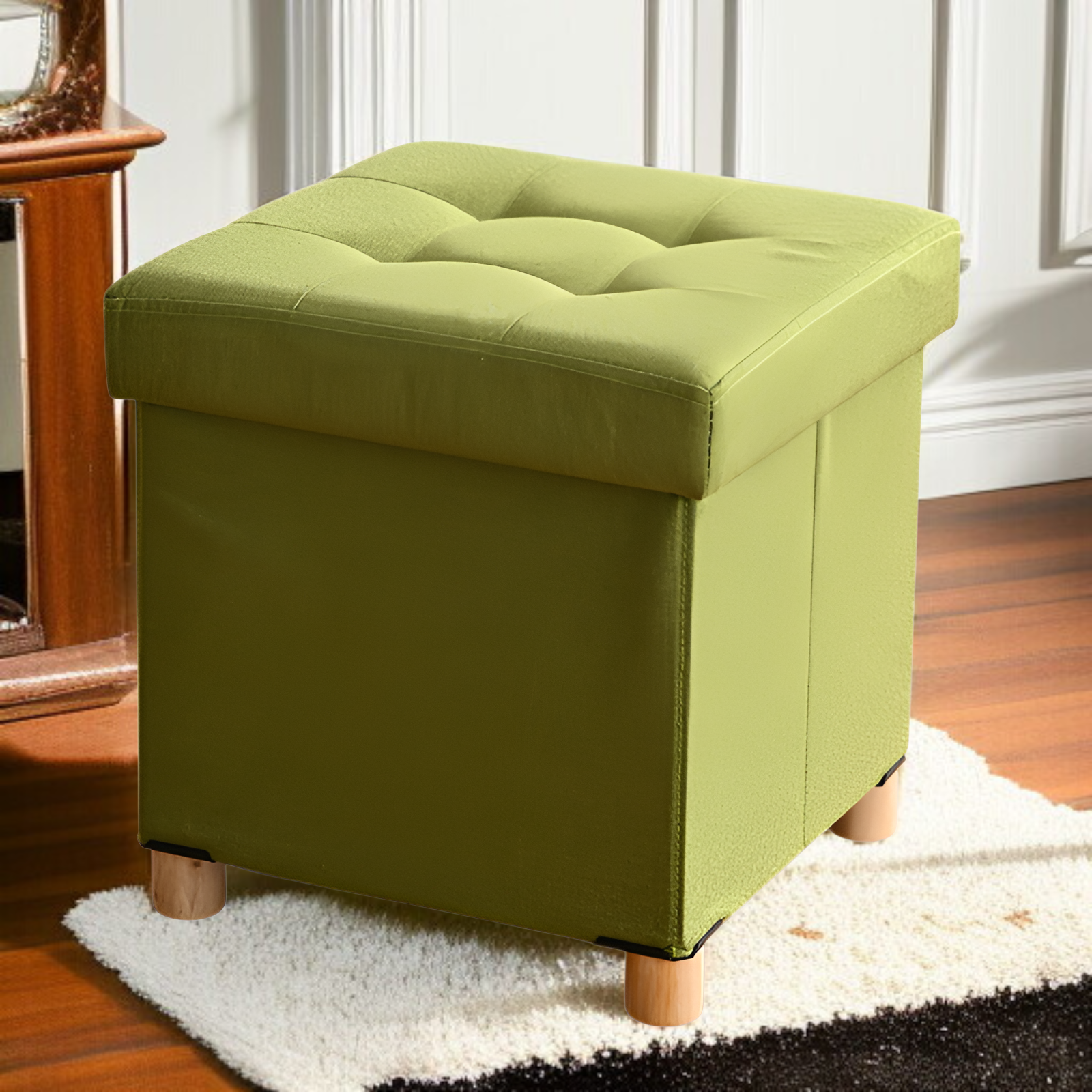 가정용 수납 걸상 다용도 접이식 소파 보강형 수납 걸상 수납 기능 수납 걸상