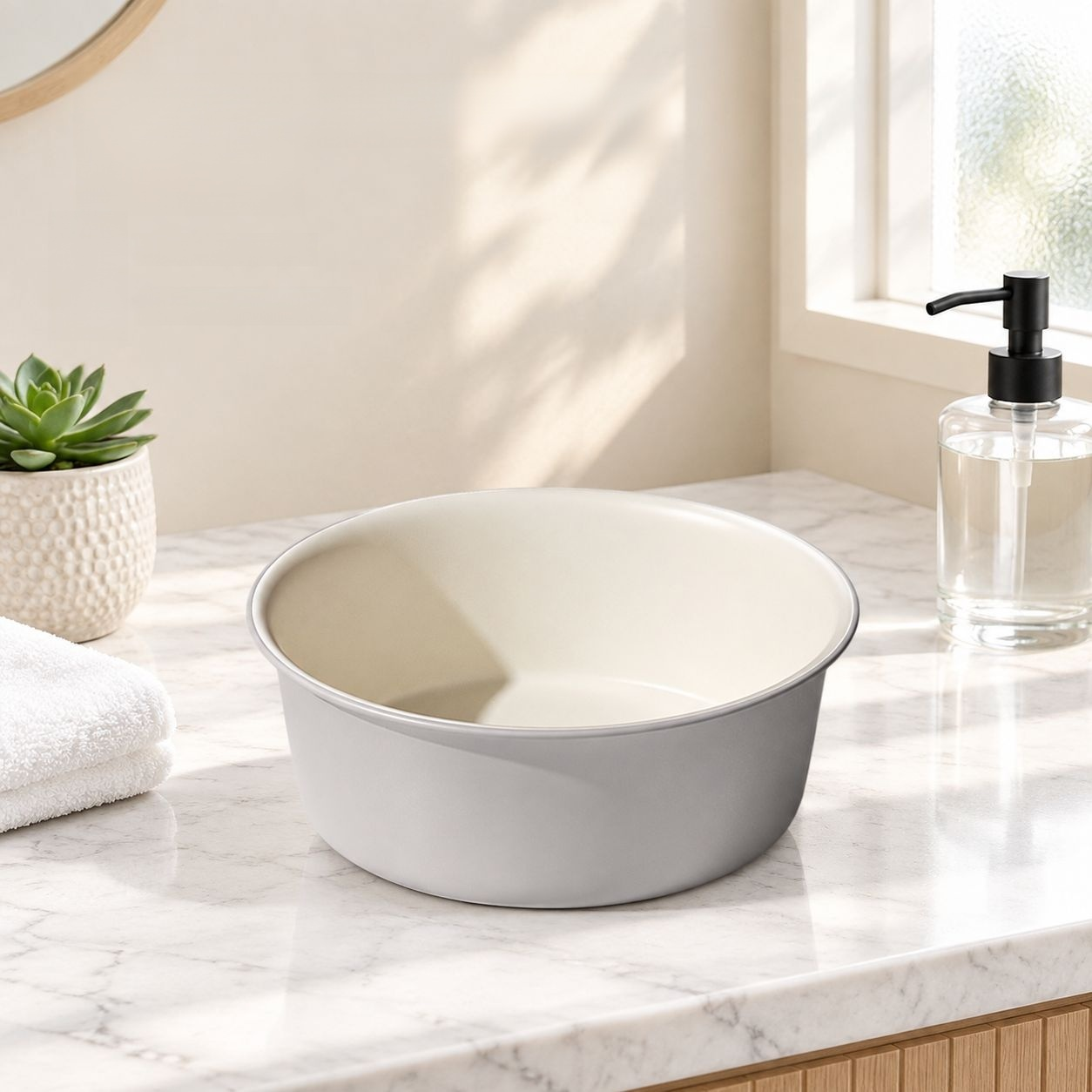 Large Thickened Durable Plastic Wash Basin for Home