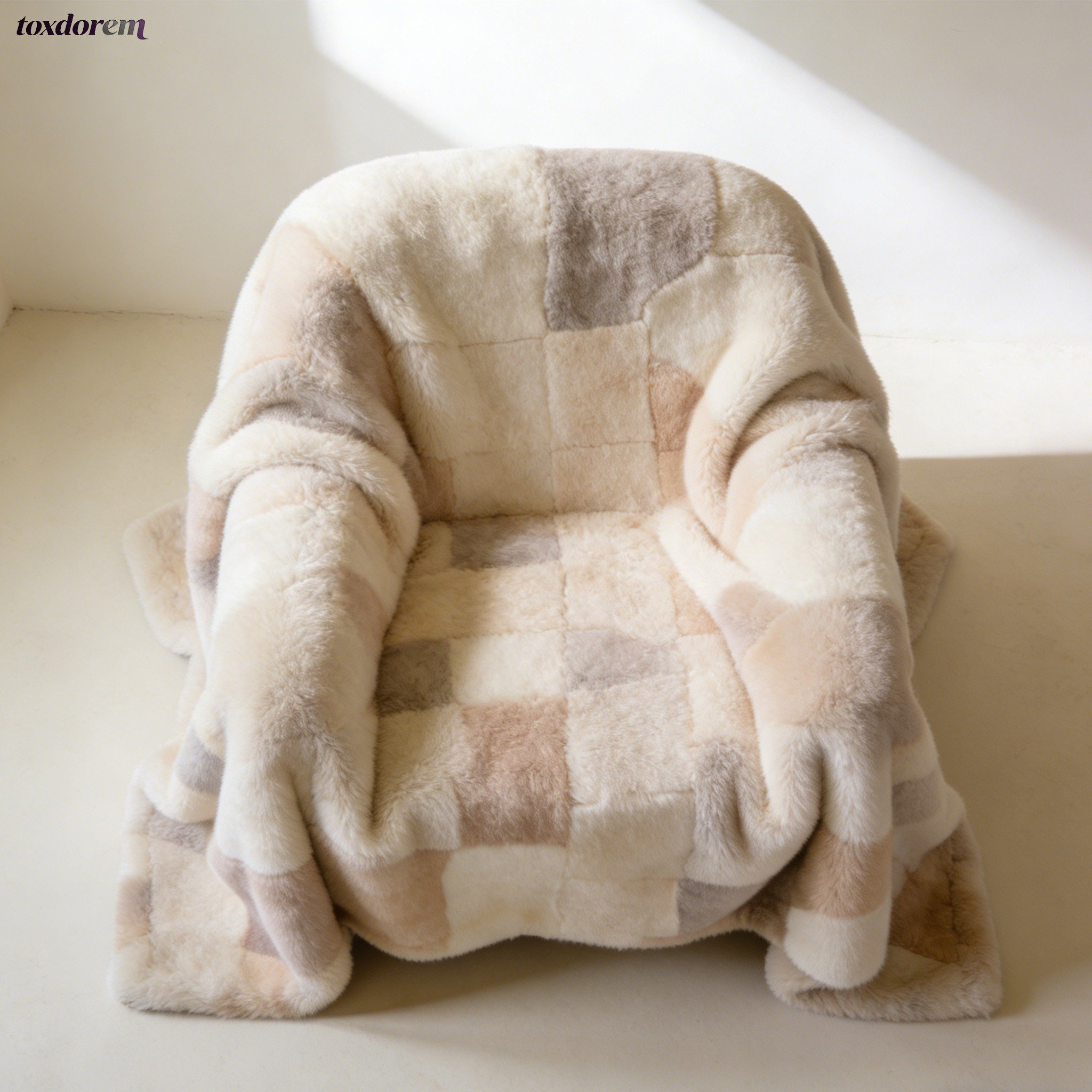 Beige soft blanket