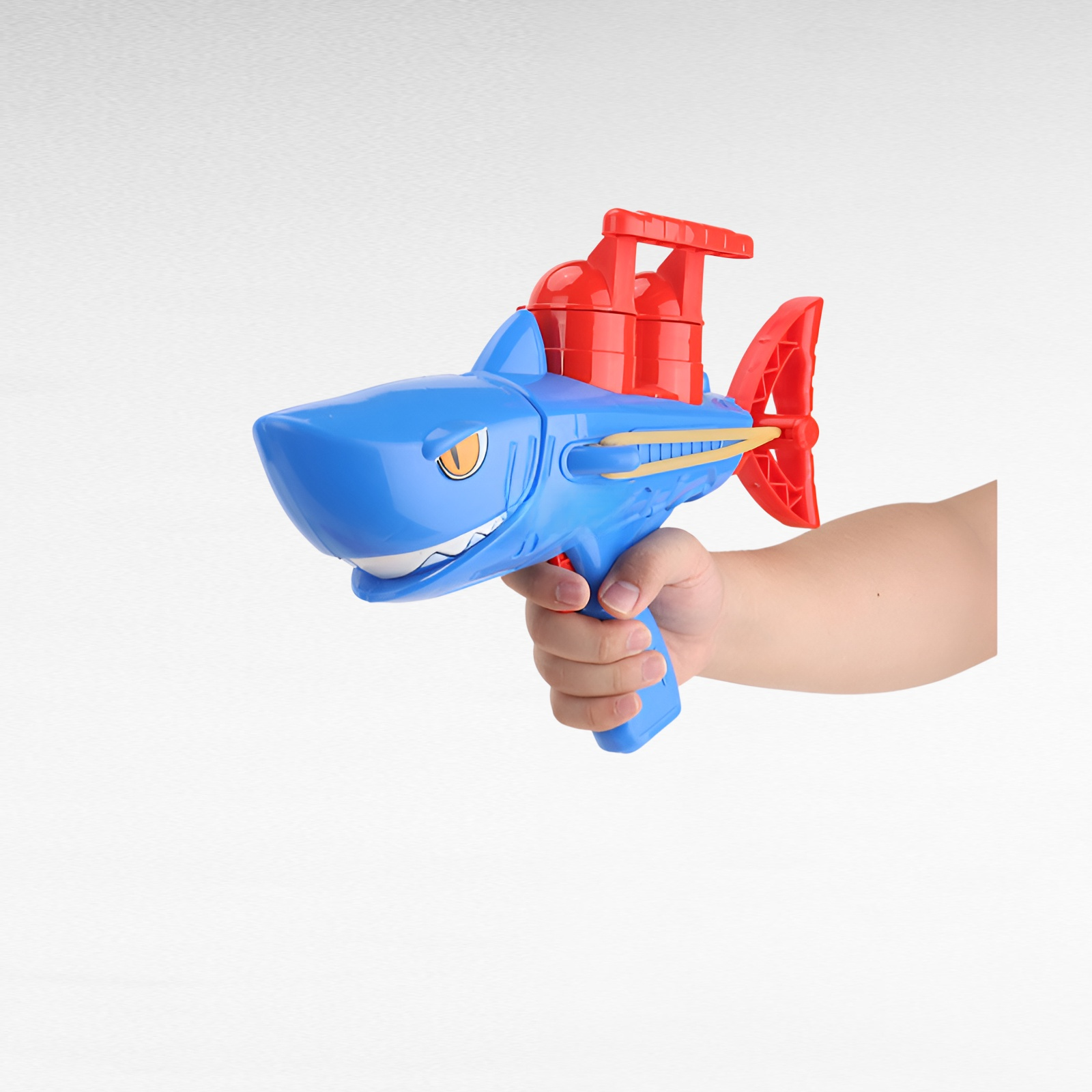シャーク型スノーボールランチャー 子供用雪玉ガン 雪遊びおもちゃ