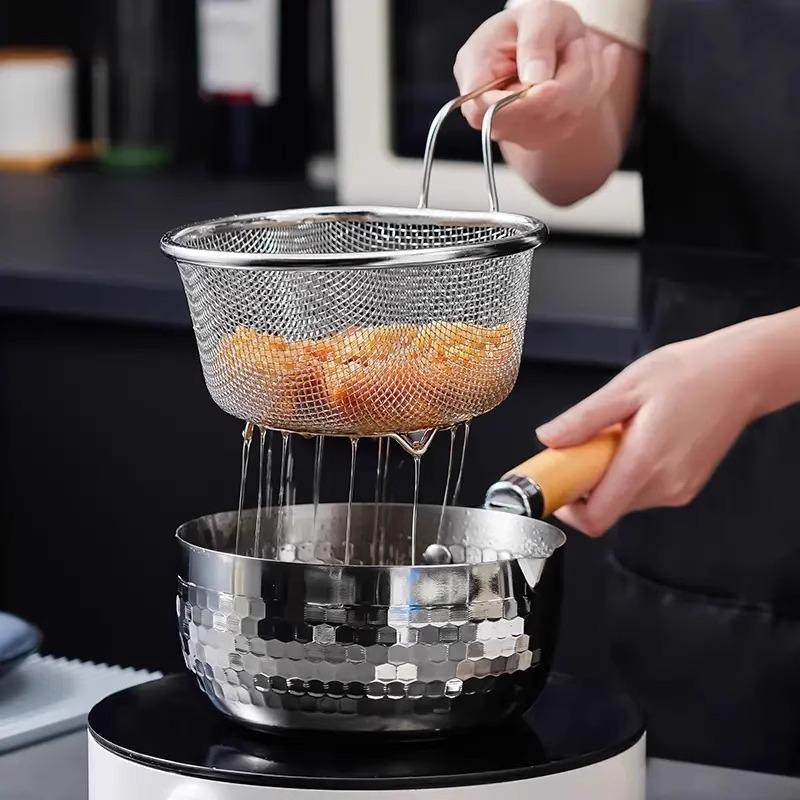 Frittierfilter aus 304 Edelstahl mit Griff