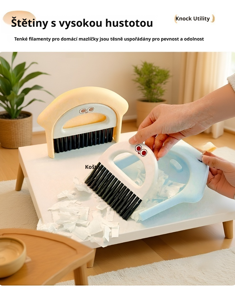 Praktický stolní zametač na drobky