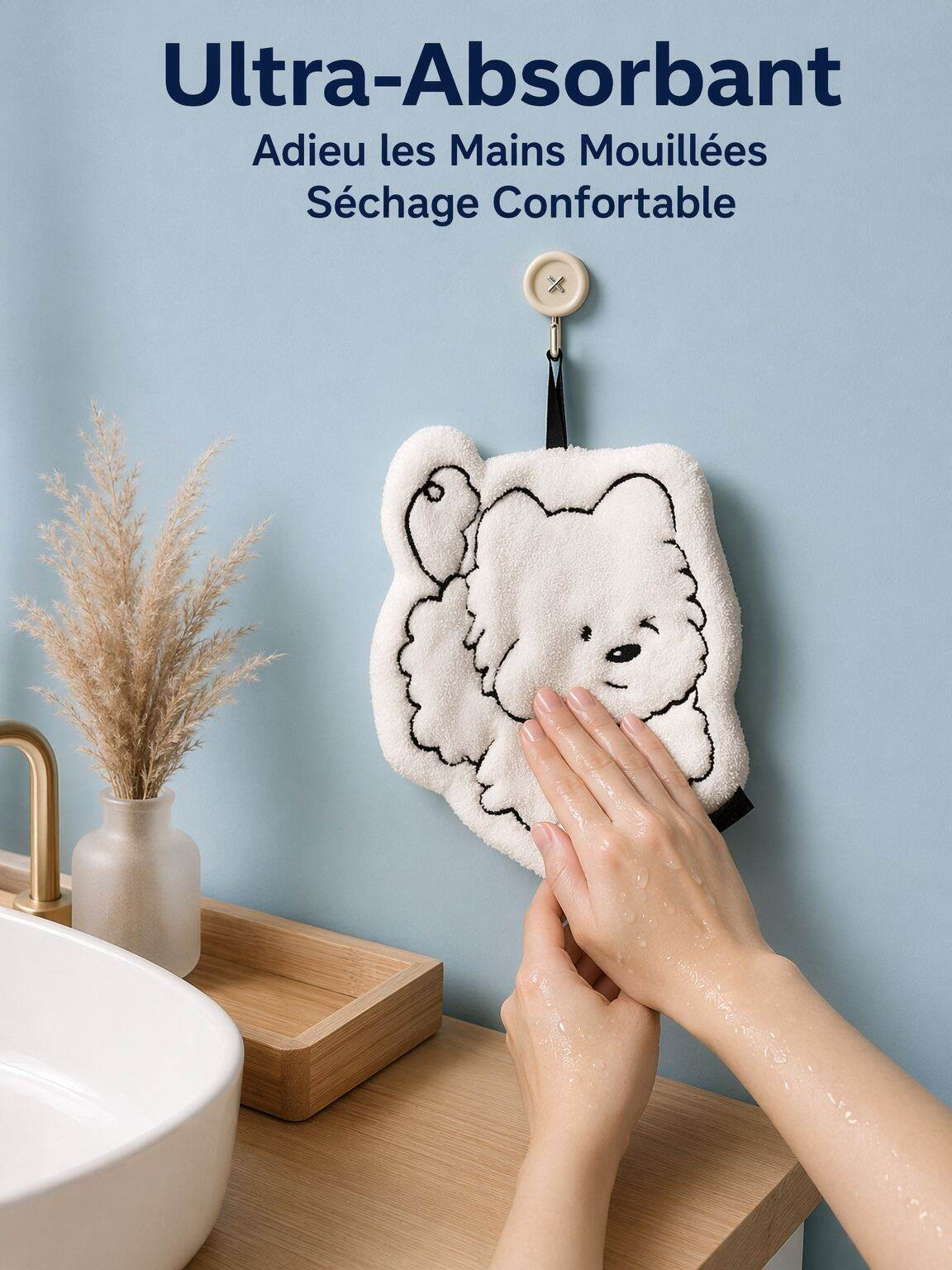 Serviette Suspendue Chien Cartoon
