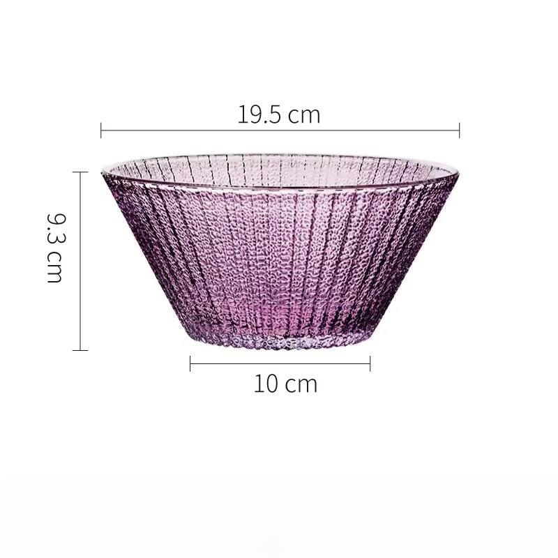 Heat-resistant Transparent Glass Bowl