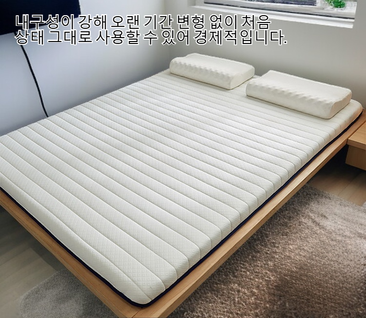 프리미엄 두꺼운 라텍스 매트리스 측면 두께