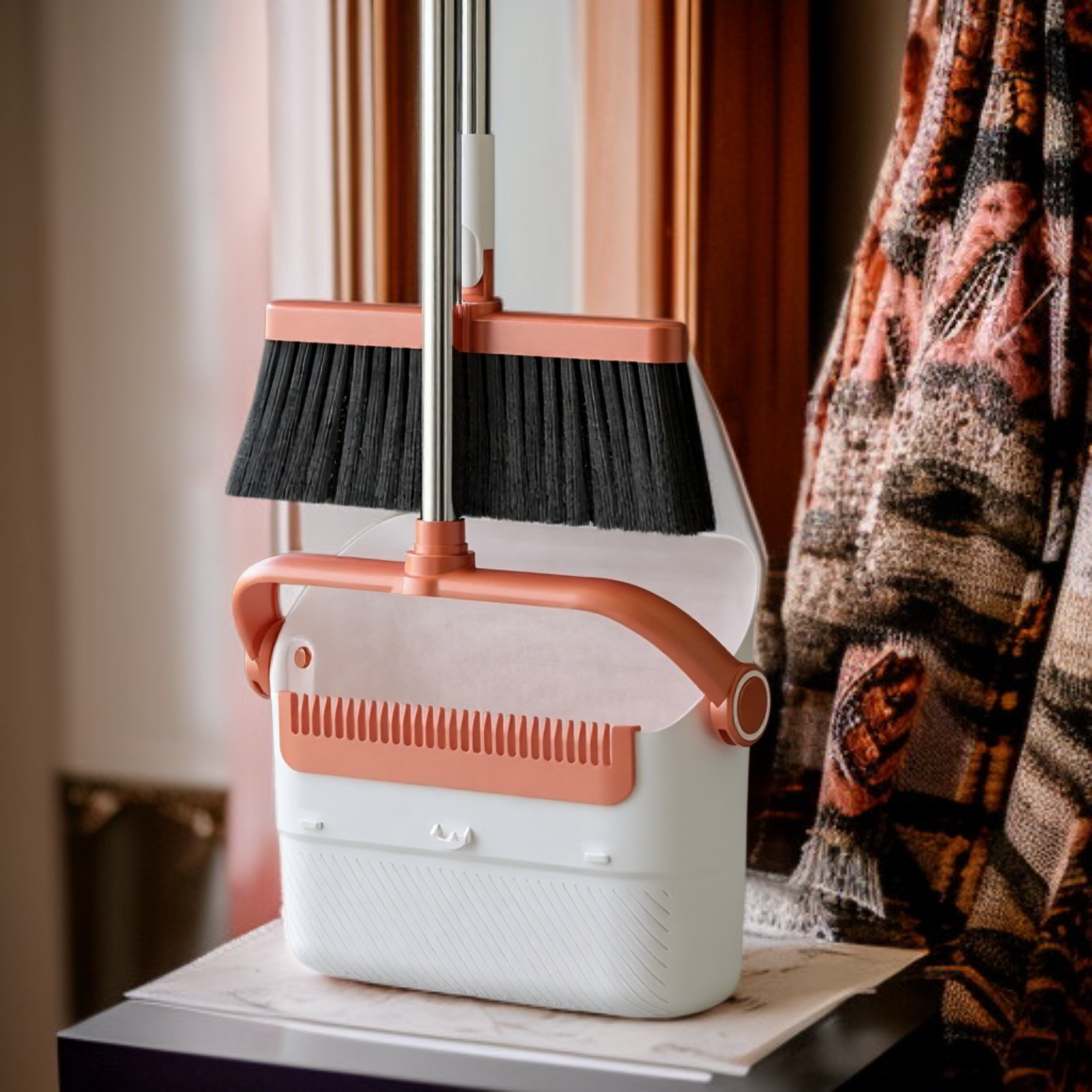 折りたたみ式家庭用ほうきとちりとりセットソフトほうき多機能キッチンとバスルームスクレーパーアーティファクト1個配送