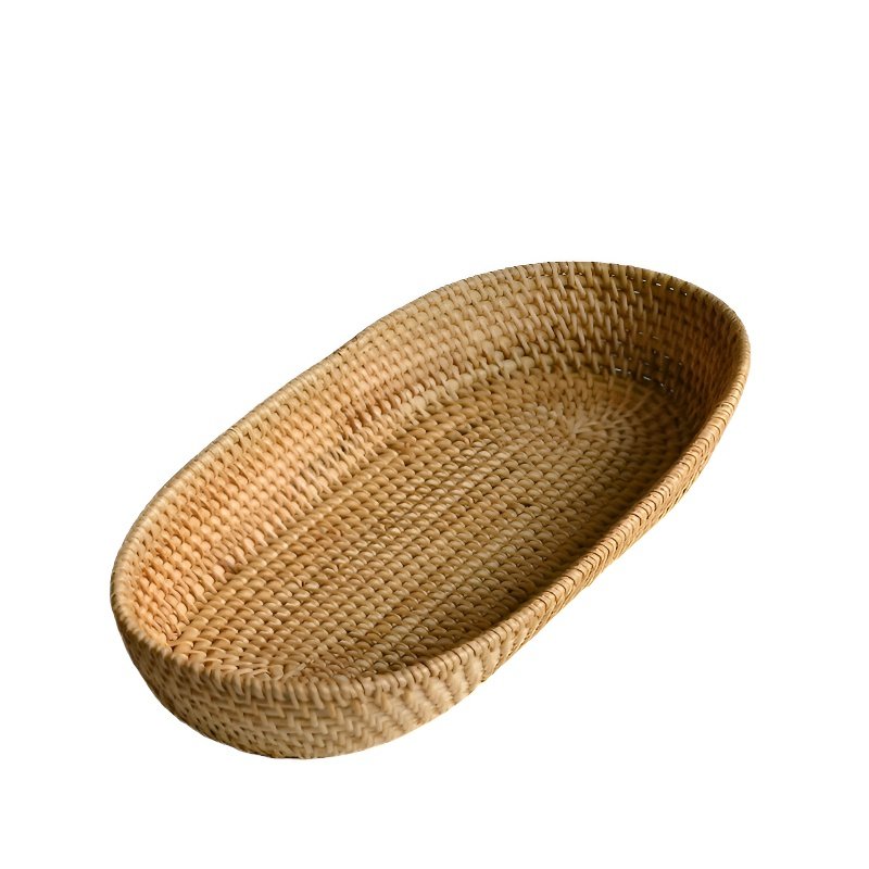 Nordic Woven Wooden and Rattan Fruit Basket