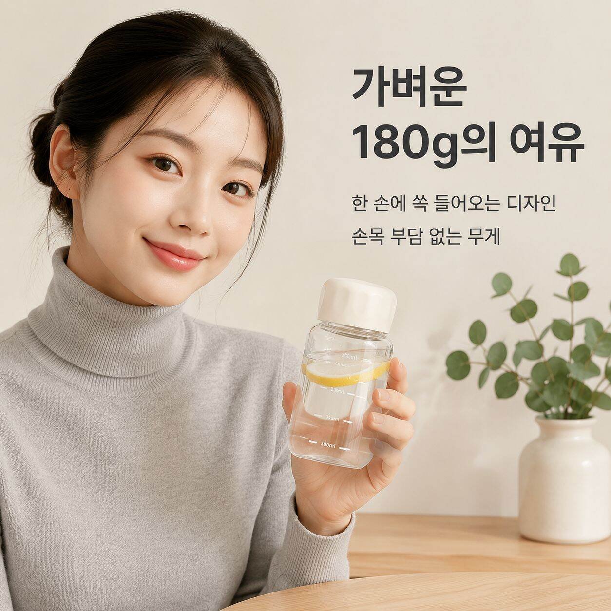 테이크아웃용 고붕규산 유리 물컵