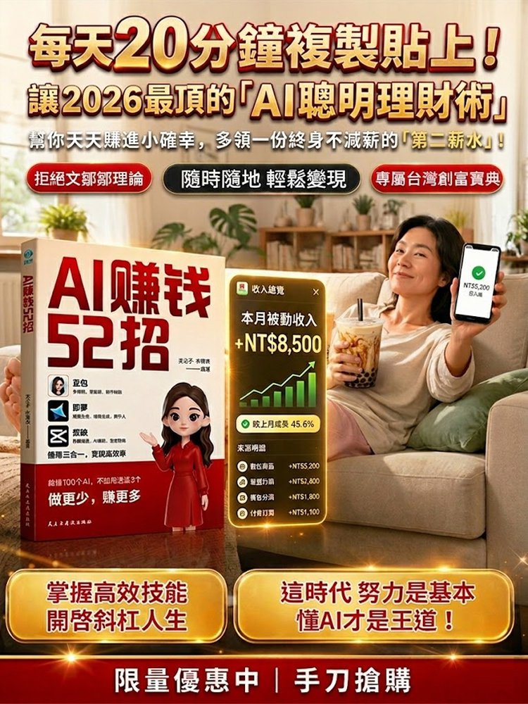 AI賺錢52招零基礎入門精通