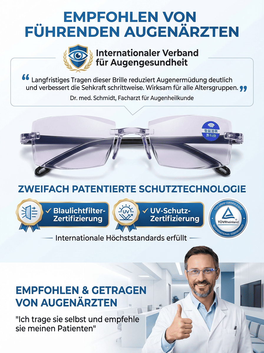 【Von Augenexperten empfohlen】In einer Sekunde aufgesetzt, die Welt sofort im Fokus!