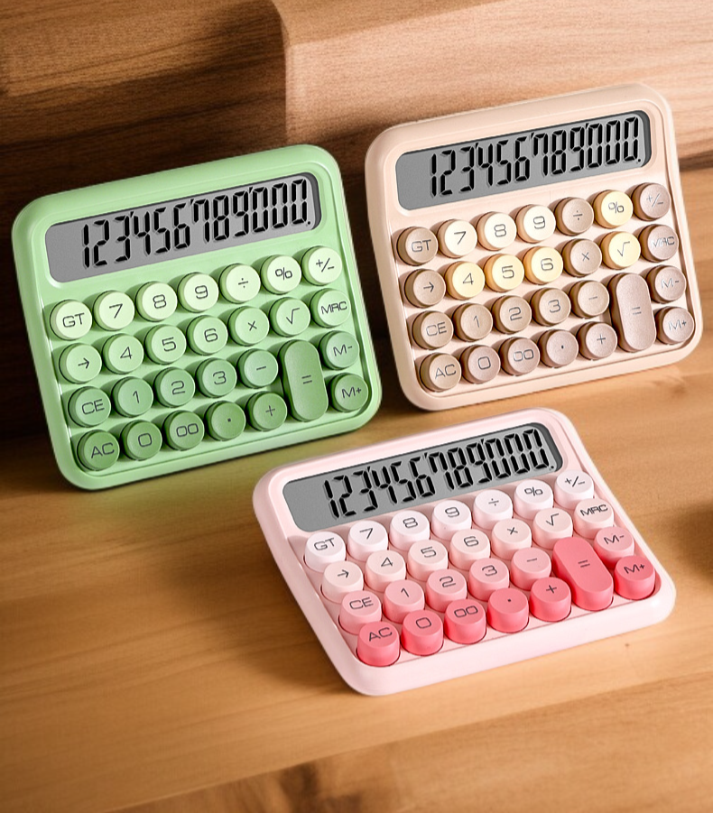 Accesorio de oficina: calculadora portátil compacta