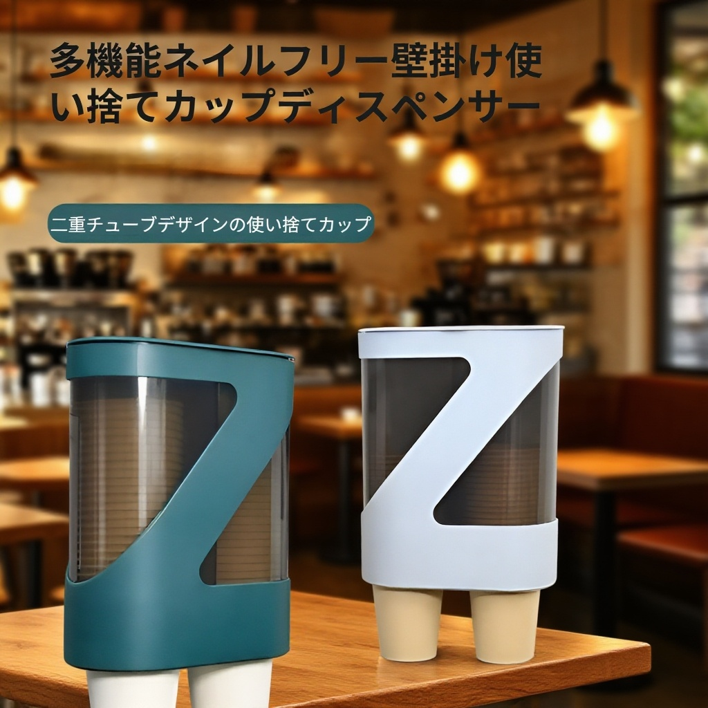 パンチフリーキッチンプラスチック紙コップホルダー