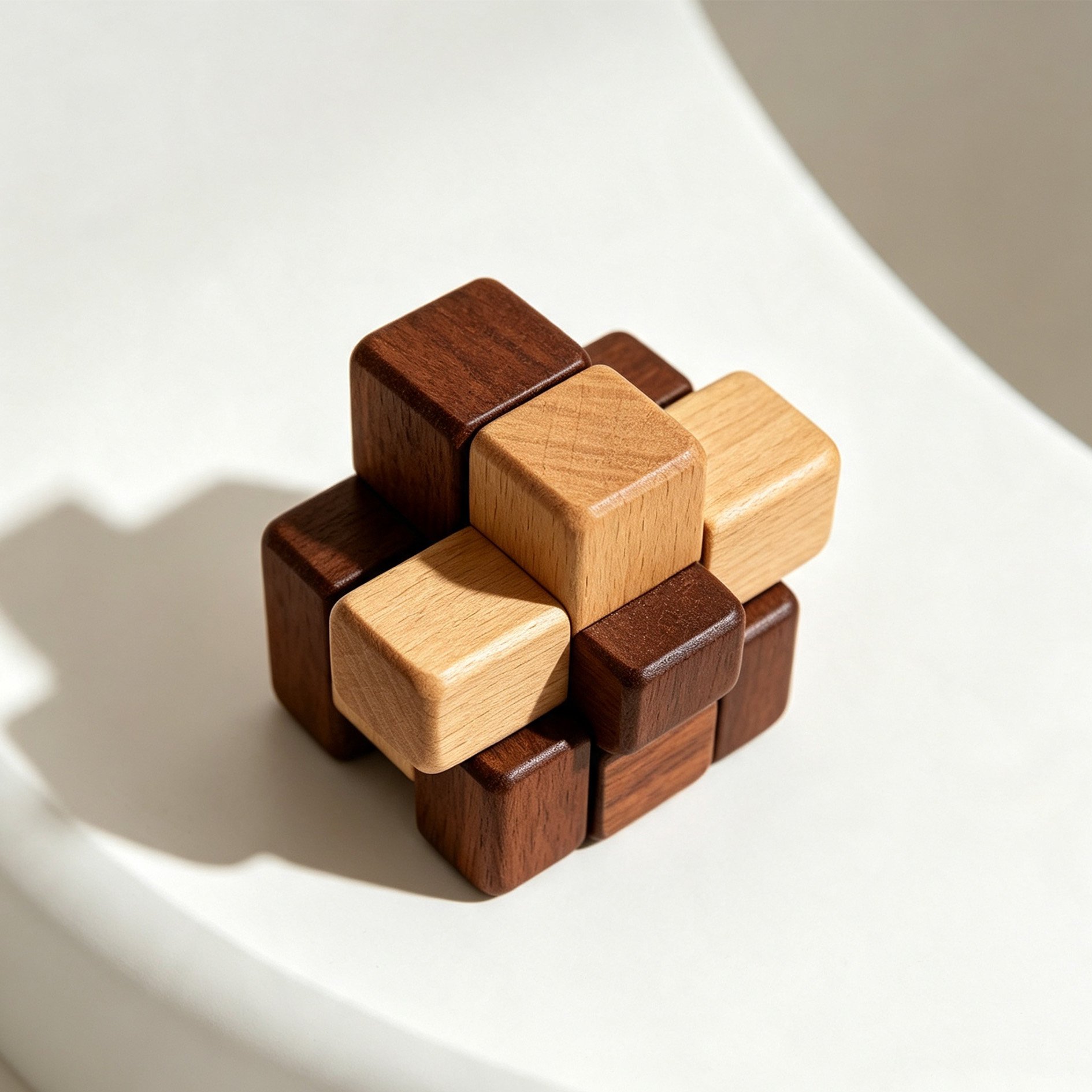 Traditional wooden ornament made with mortise and tenon joinery