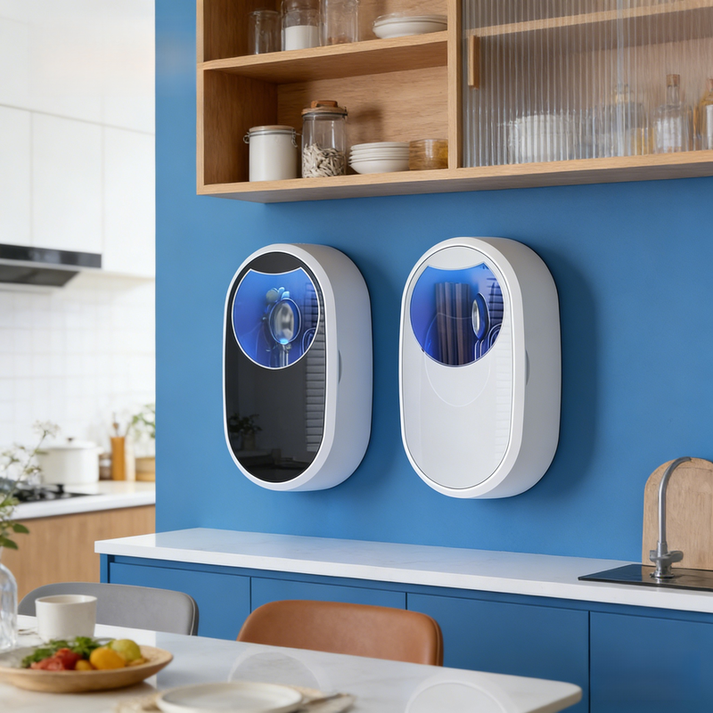 Multi-function Kitchen Wall-mounted UV Chopsticks Sterilizer and Dehumidifier