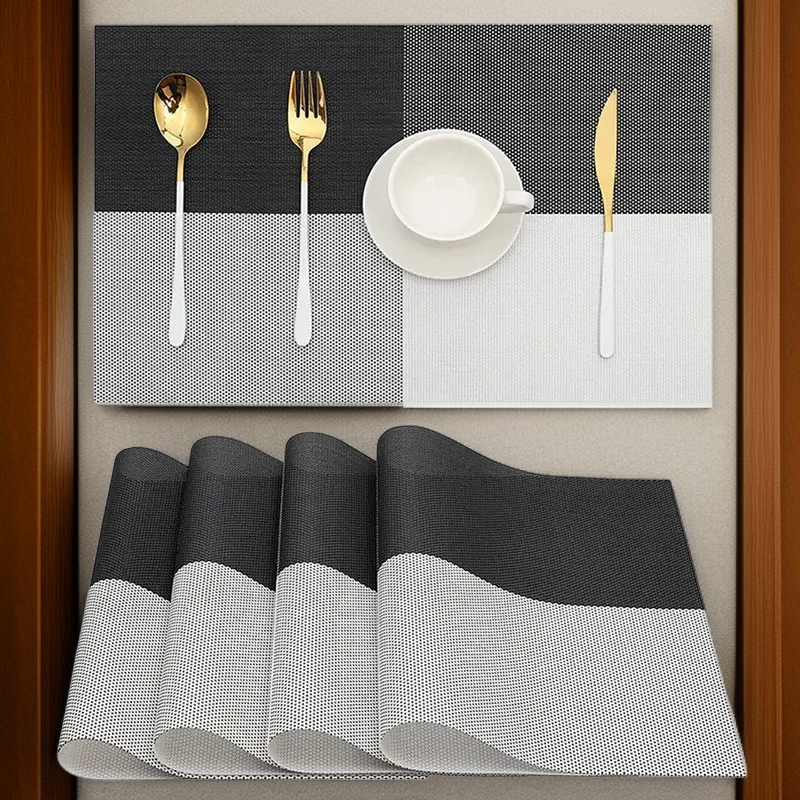 Non-slip Waterproof Nordic Table Mat 4-piece Set