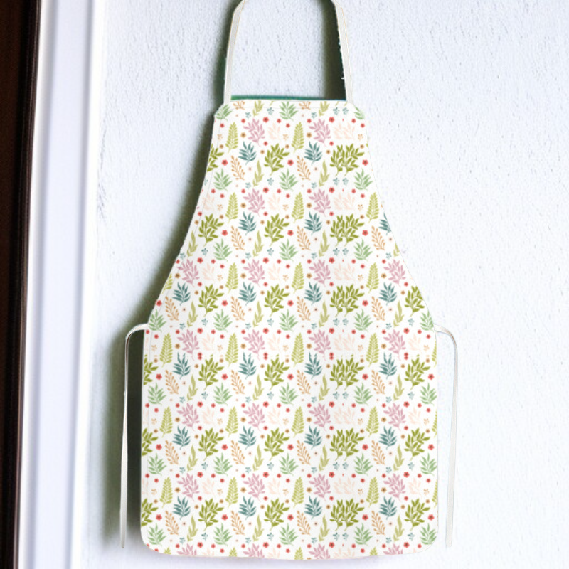 플라워 패턴 홈 베이킹 앞치마