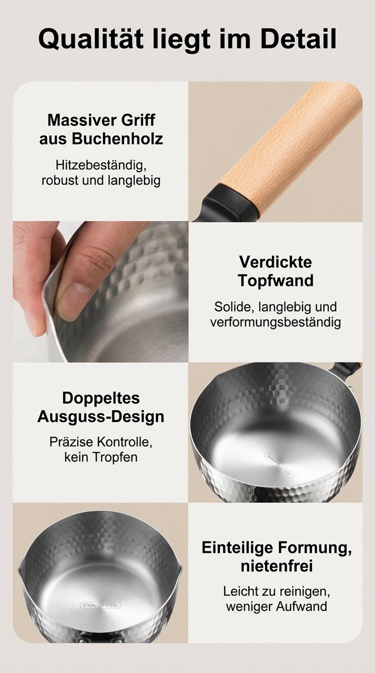 Moderne Titan Schneepfanne für die Küche