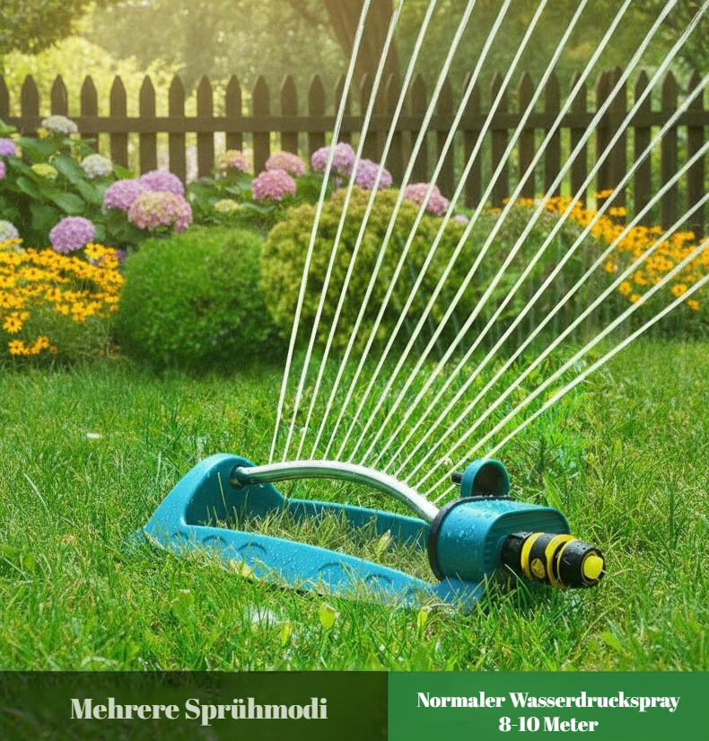 Einfache Installation des Schwenk-Sprinklers