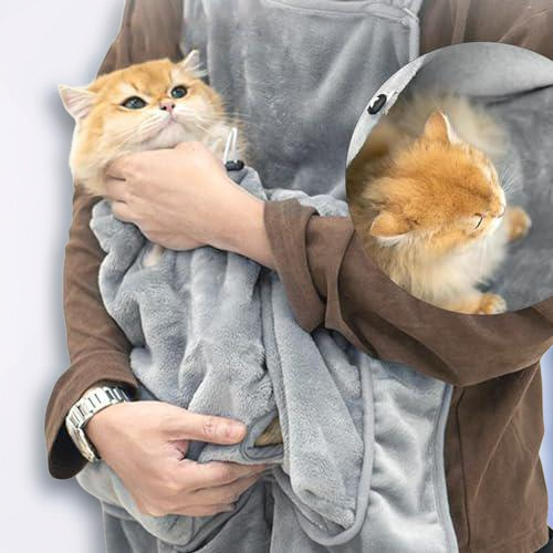 Protiskluzové oblečení pro kočky, pohodlný bryndák, speciální kočičí oděv