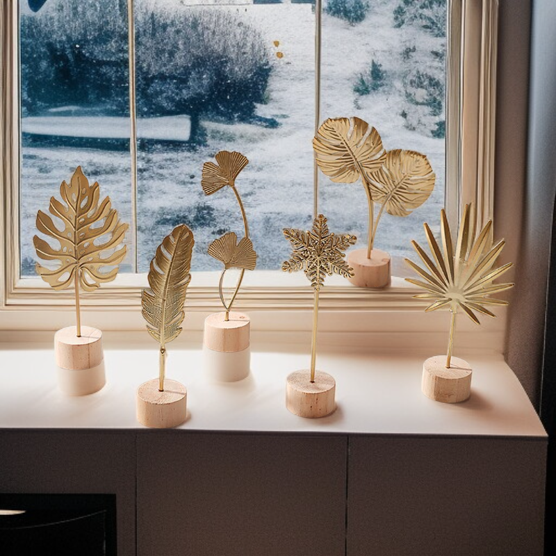 철제 은행잎 장식