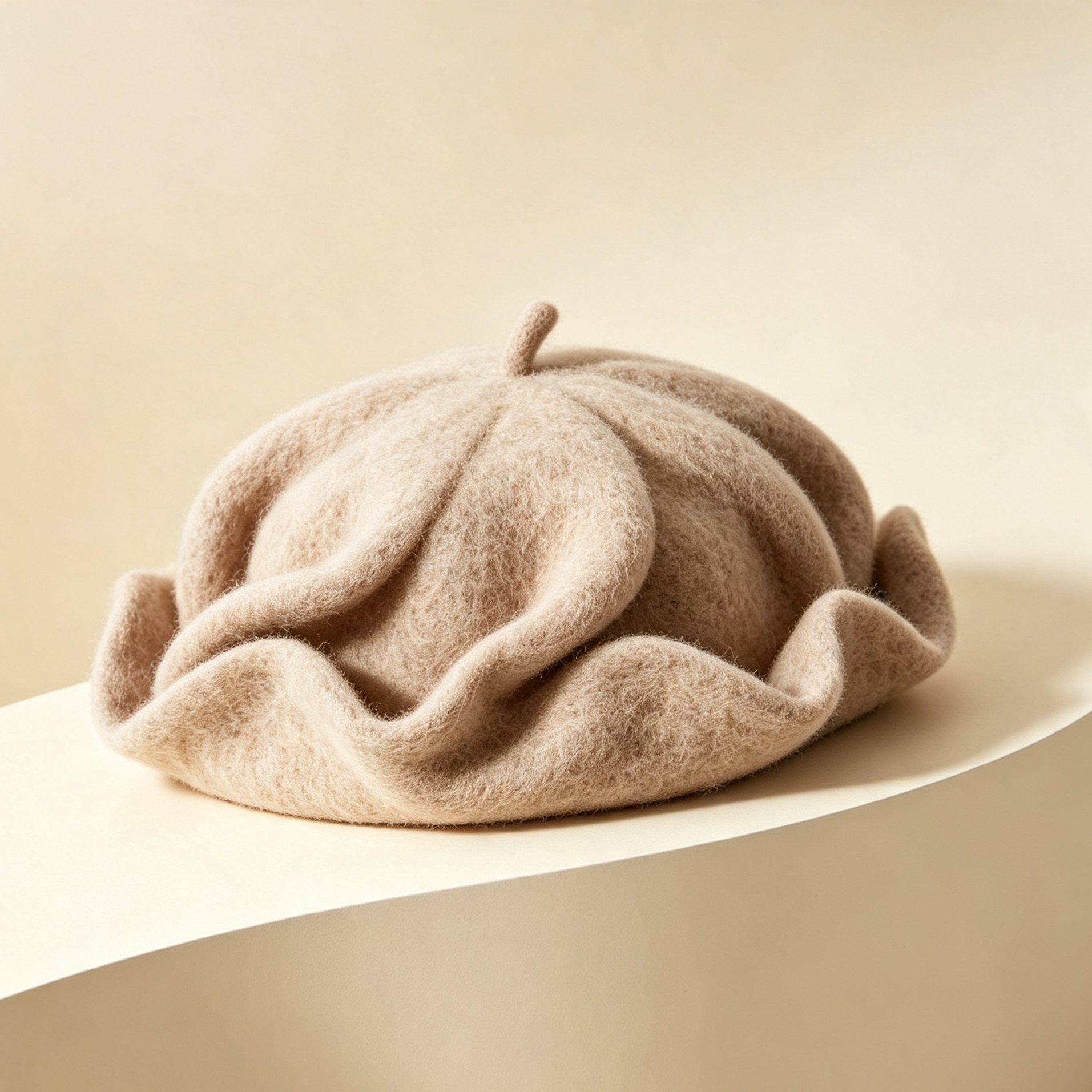 Wool-lined cloud beret (3 pieces)