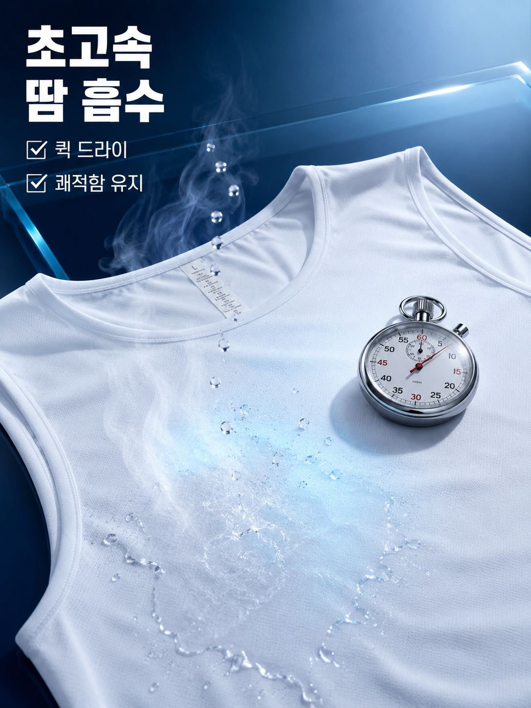 여름 통기성 피트니스 트레이닝 나시