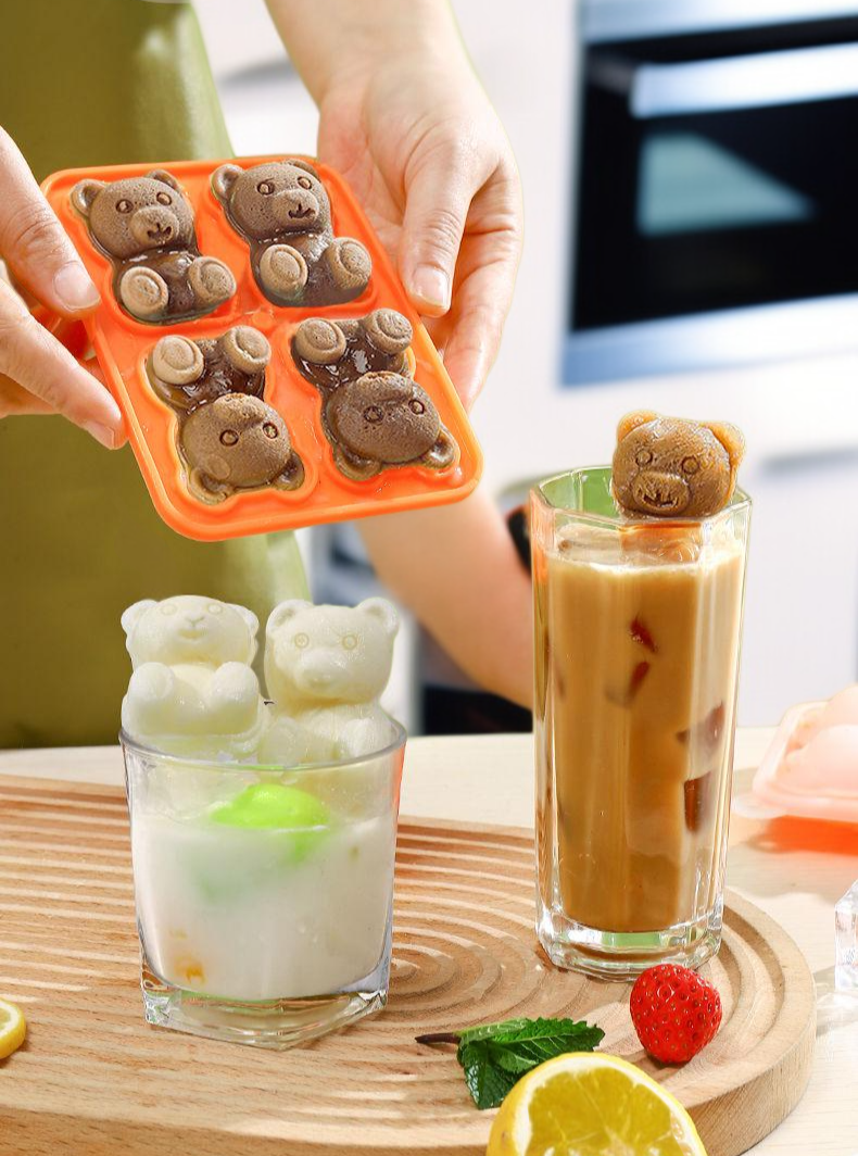 실리콘 곰 모양 아이스몰드 디테일