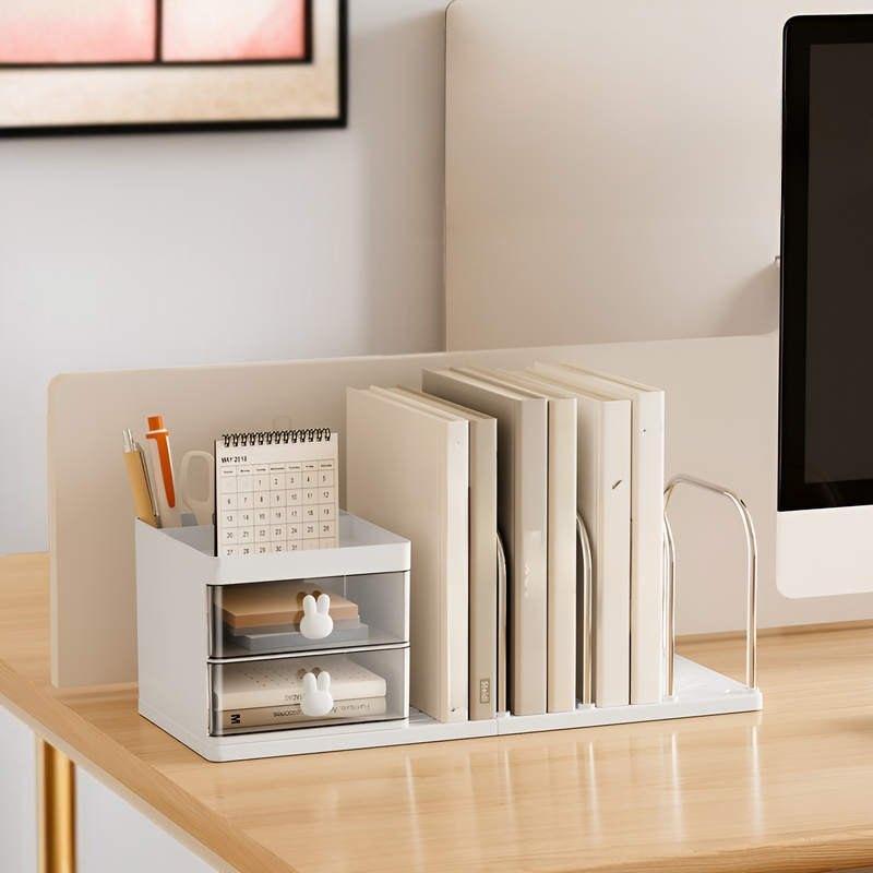 Regal für Bürobedarf, Schreibwaren für Schüler, einfaches Aufbewahrungsregal, Aufbewahrungsbox für B