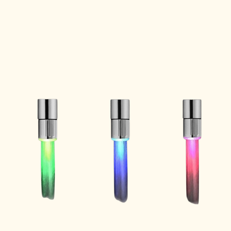 온도에 따라 색이 변하는 수도꼭지 