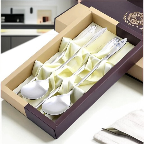 ชุดของขวัญช้อนส้อมลายธงชาติเกาหลี