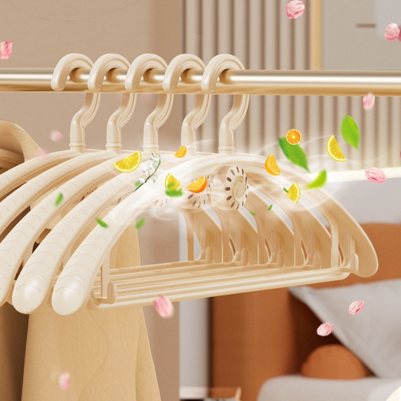  Rotatable Scented Hanger with No-Trace Anti-Shoulder Marks, Deodorizing & Fragrance Retaining